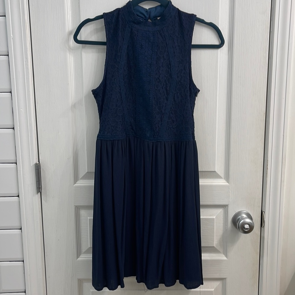 Xhilaration Navy Lace Dress Size XSmall